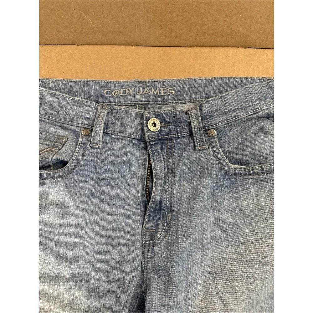 Cody James Men's Denim Jeans Straight Bootcut Blue Size 34x34 - Picture 2 of 11